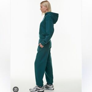 Aritzia green Cozy Track Pants